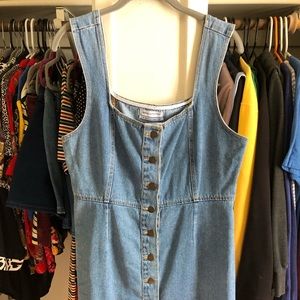 Urban Outfitters Button Up Bodycon Denim Dress